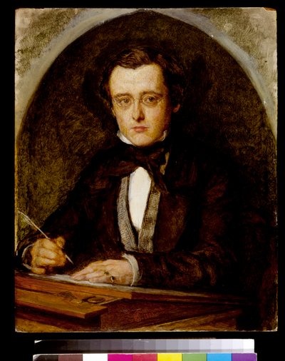 Portrait of Wilkie Collins (1824-89) 1853 by Charles Collins